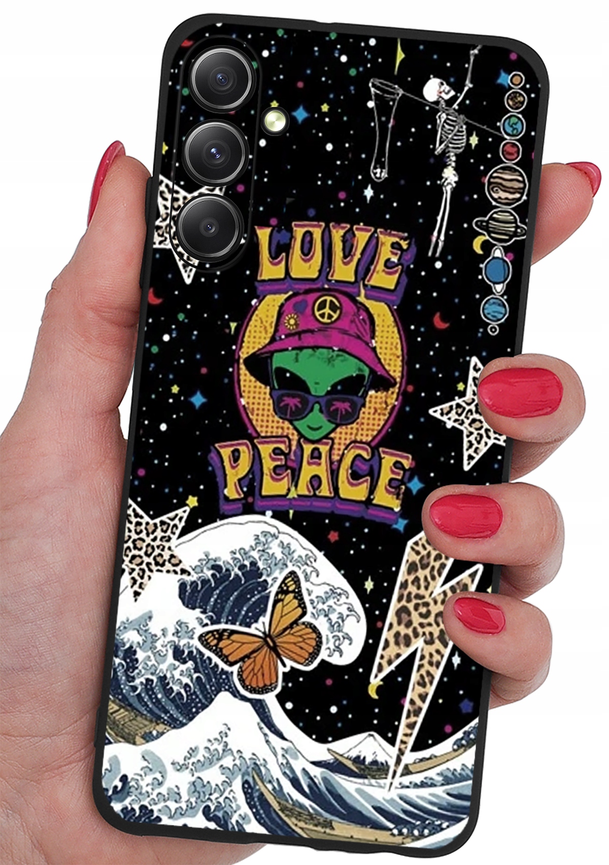 ETUI do Samsung Galaxy S24 CASE WZORY SOFT MATT PLECKI + SZKŁO 9H – Ochrona i styl w jednym