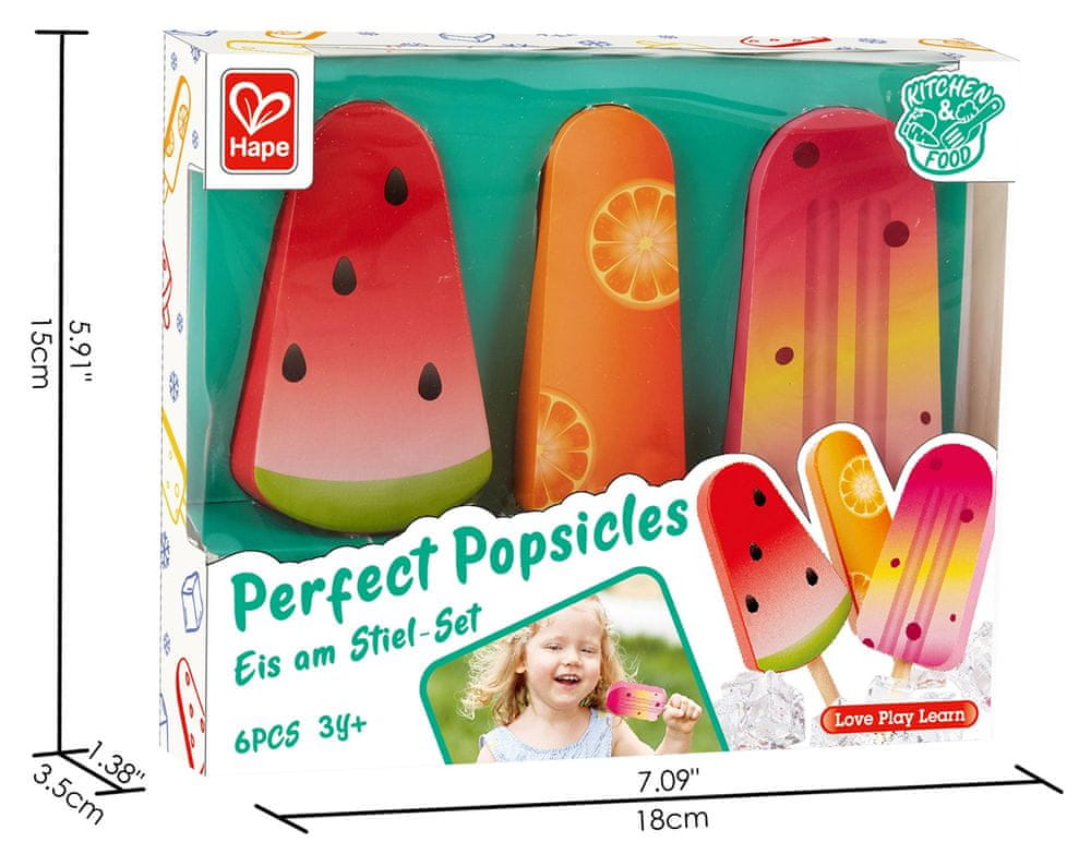 Trzy różne lody w zestawie