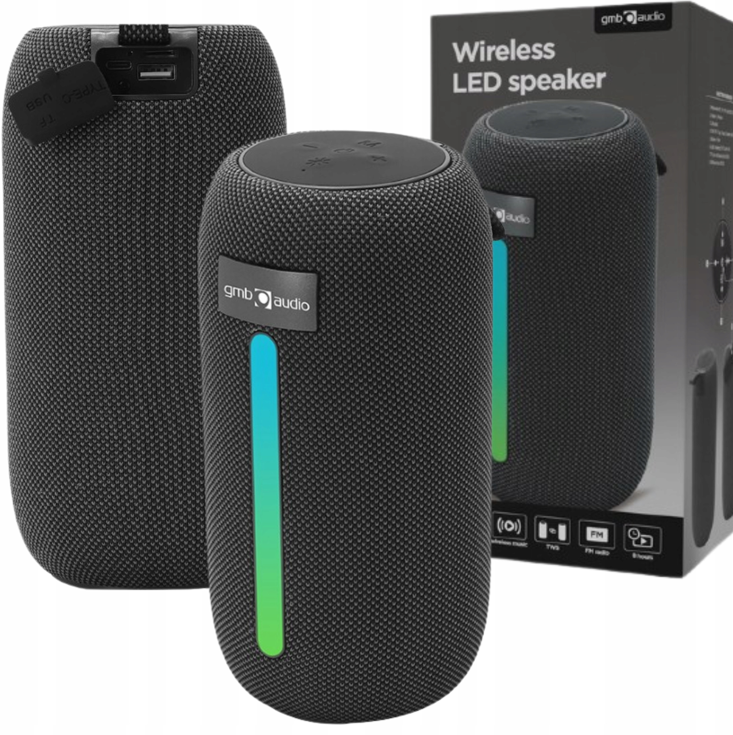 Głośnik Bluetooth Gembird SPK-BT-LED-07 – Muzyka w zasięgu ręki