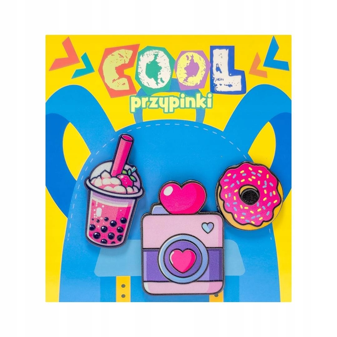 Przypinka cool. Donut – Stylowa ozdoba dla każdego plecaka