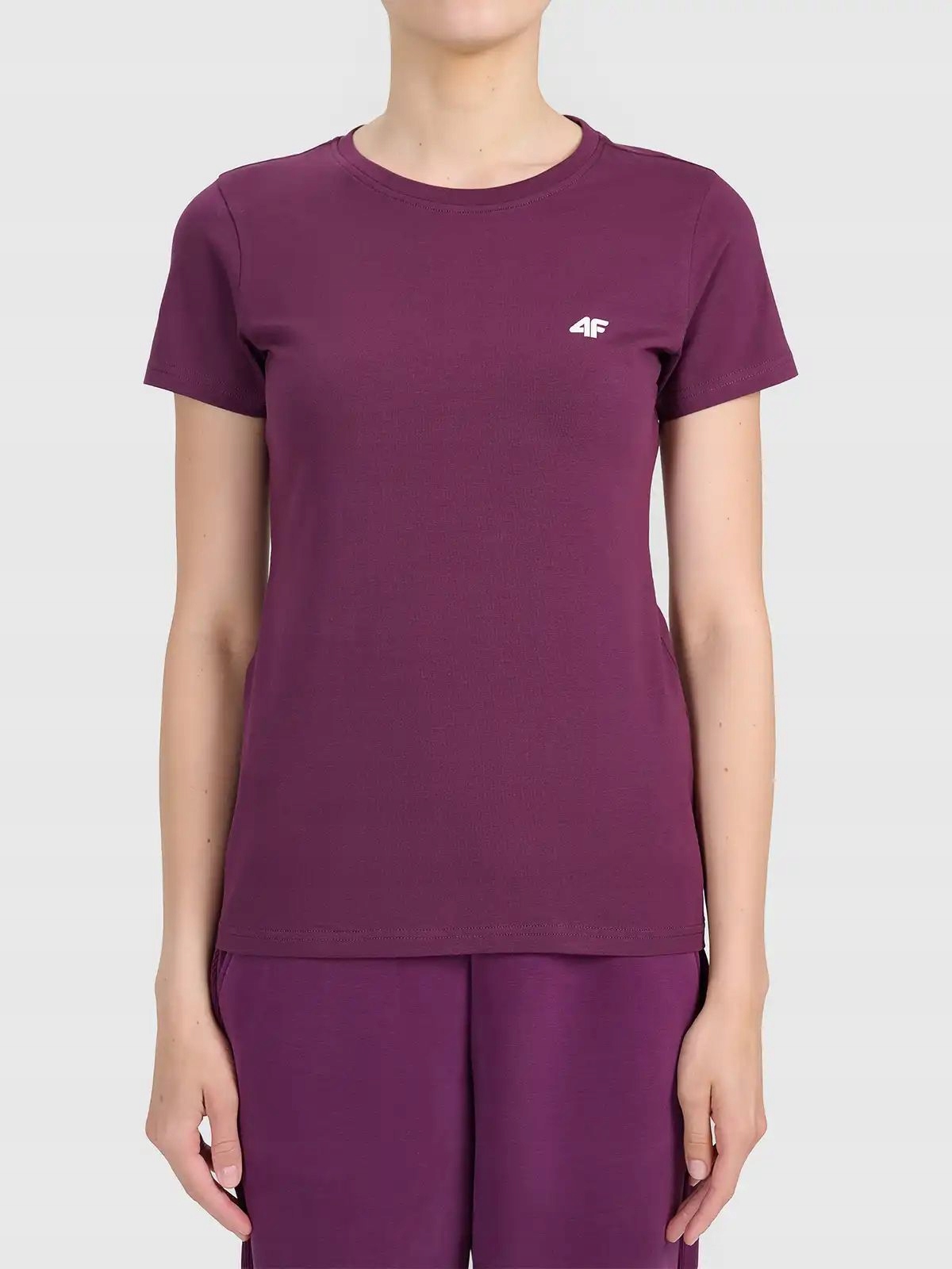 Koszulka damska bawełniana T-shirt sportowy F2771 – Idealny wybór dla aktywnych kobiet