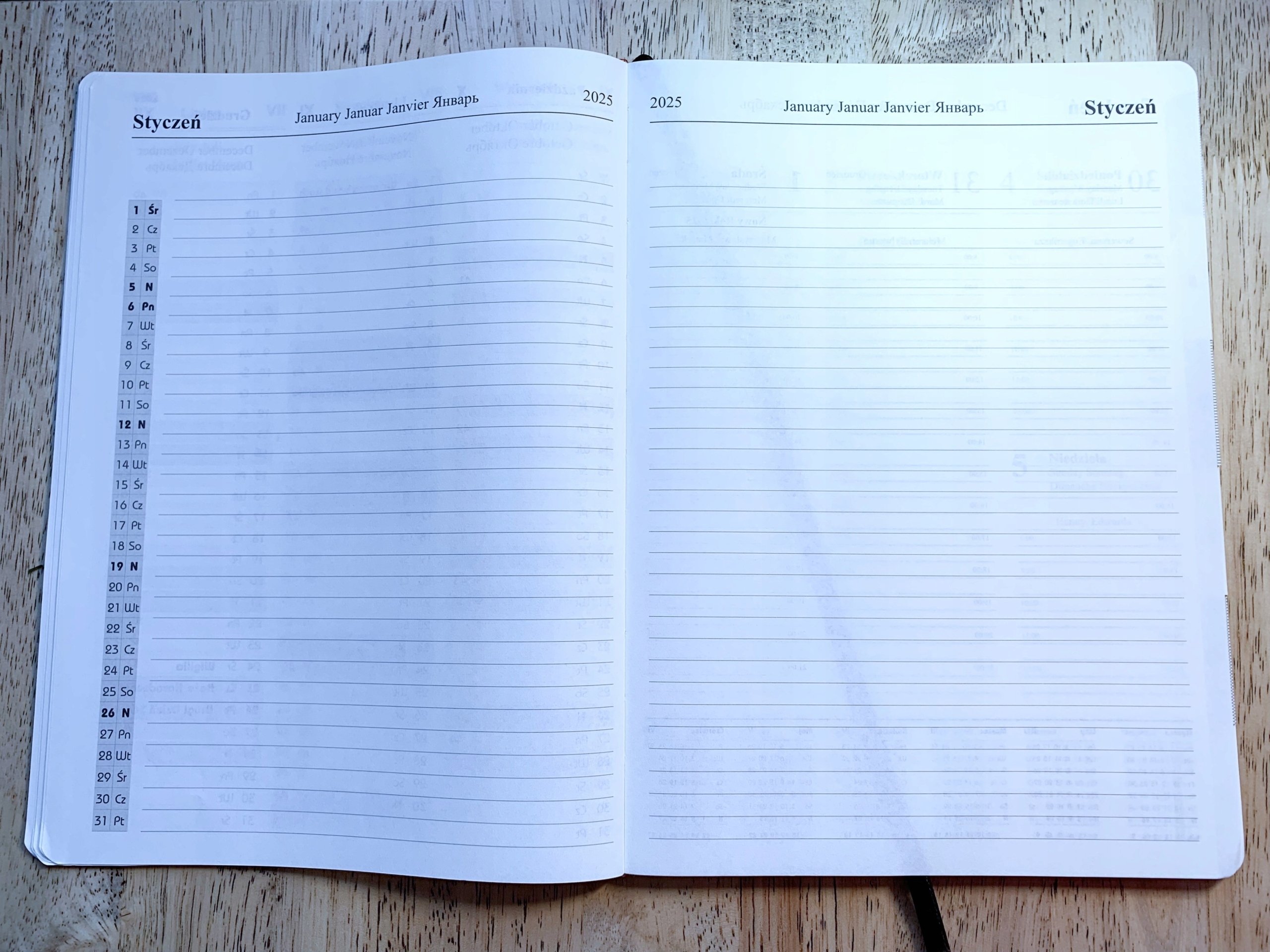 Luksusowa jakość i elegancja kalendarza