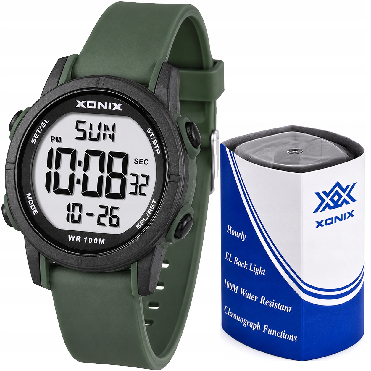Zegarek DBG-003 młodzieżowy elektroniczny 38 mm – Styl i funkcjonalność w jednym
