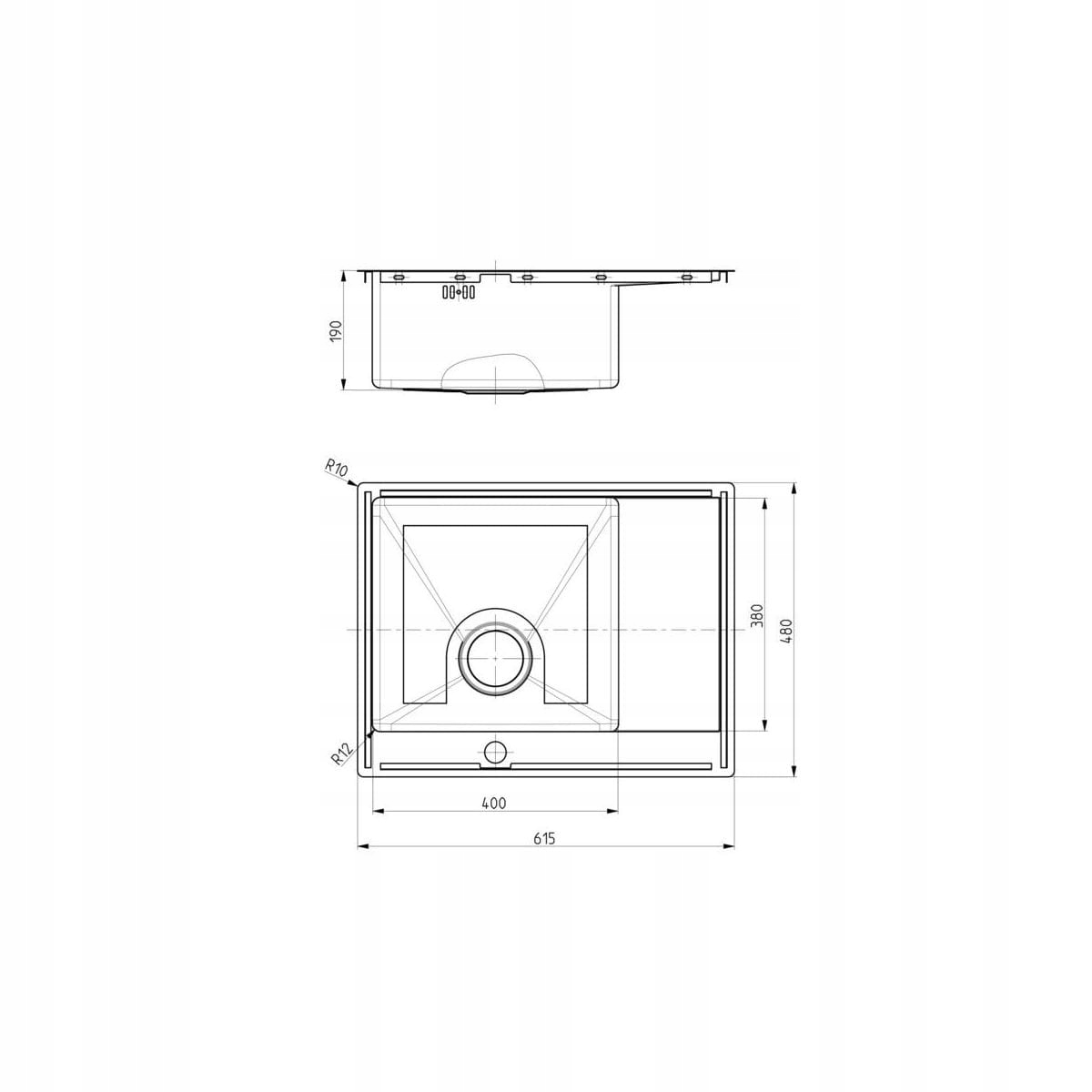 Wymiary zlewozmywaka Alveus QUARTO 20 SAT – Idealne dopasowanie do Twojej kuchni