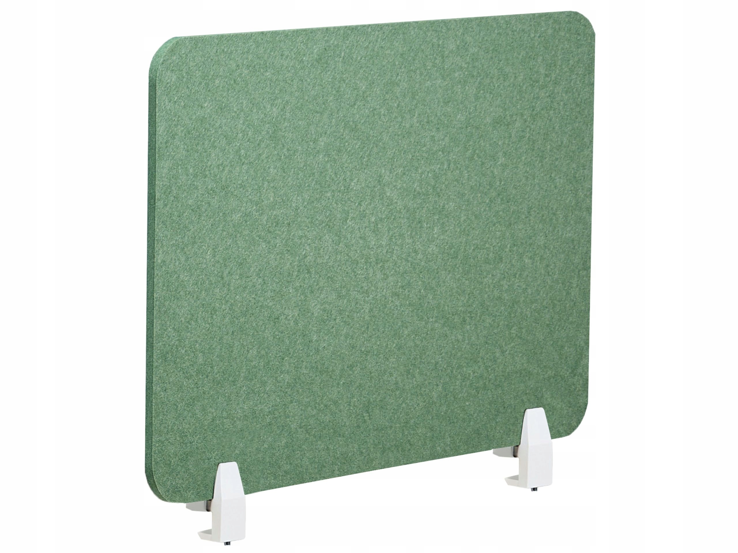 Przegroda na biurko 80 x 50 cm zielona SPLIT – Komfort i prywatność w biurze