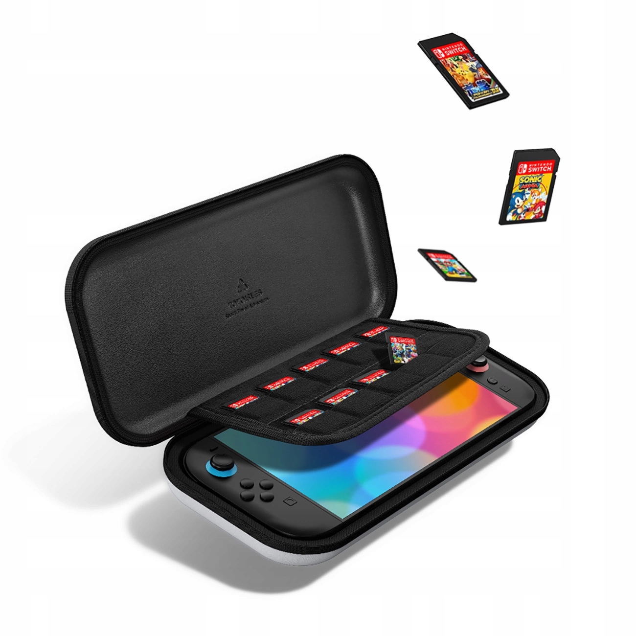 Wbudowana przegroda na 10 kart z grami – zawsze miej swoje ulubione tytuły pod ręką