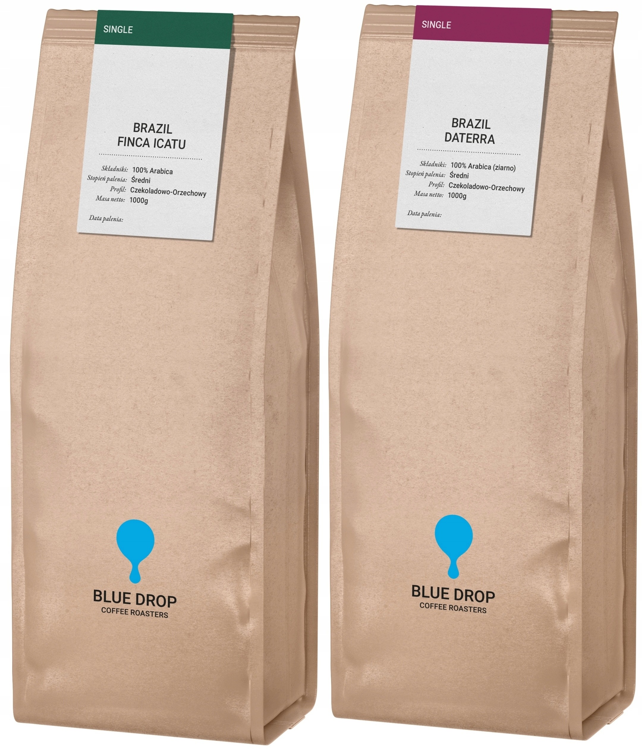Kawa ziarnista Icatu / Daterra 2 kg – Doskonały zestaw dla miłośników kawy