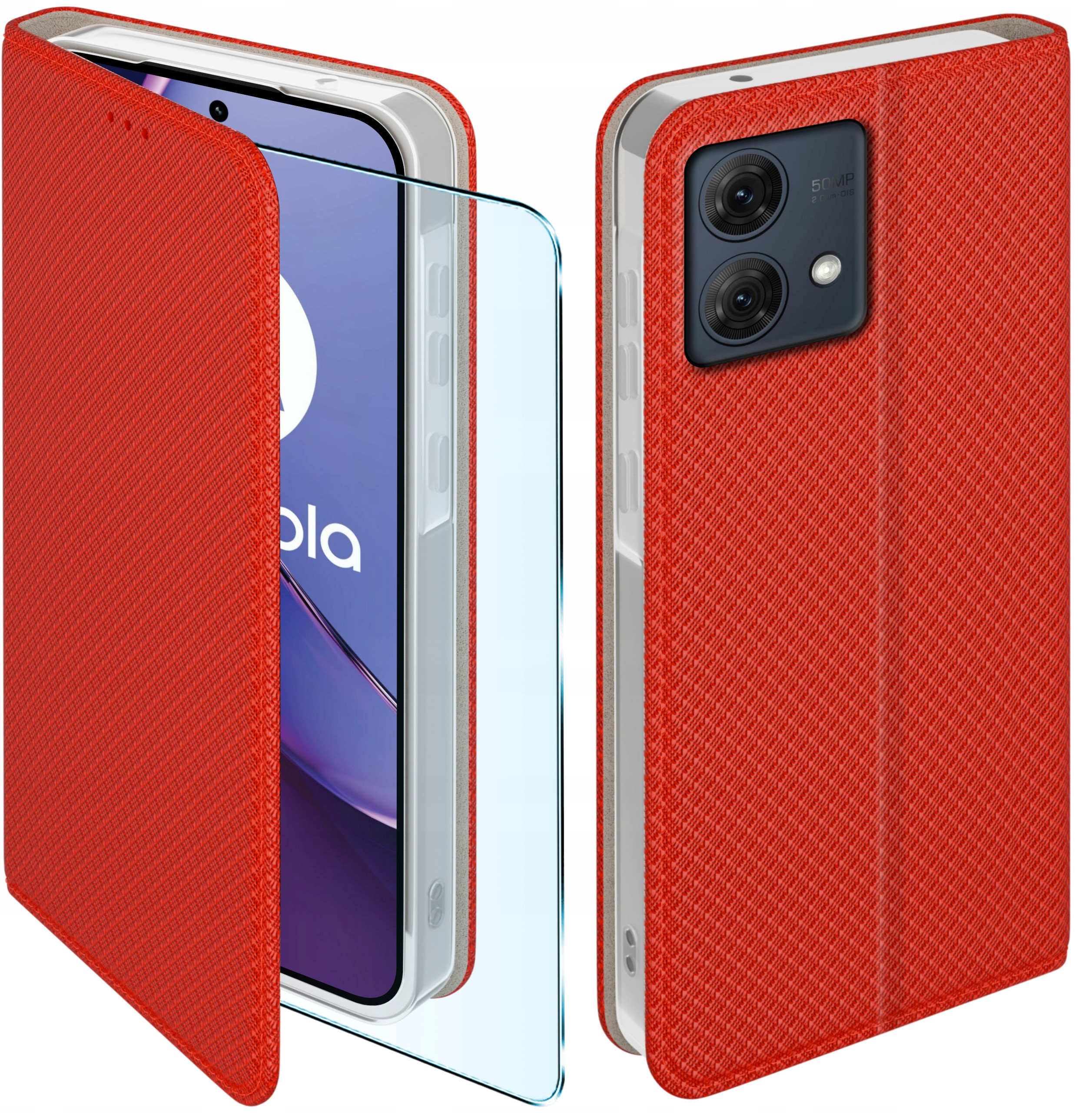 Etui do Motorola Moto G84 5G SMART MAGNET CASE PORTFEL + SZKŁO 9H – Ochrona i styl w jednym