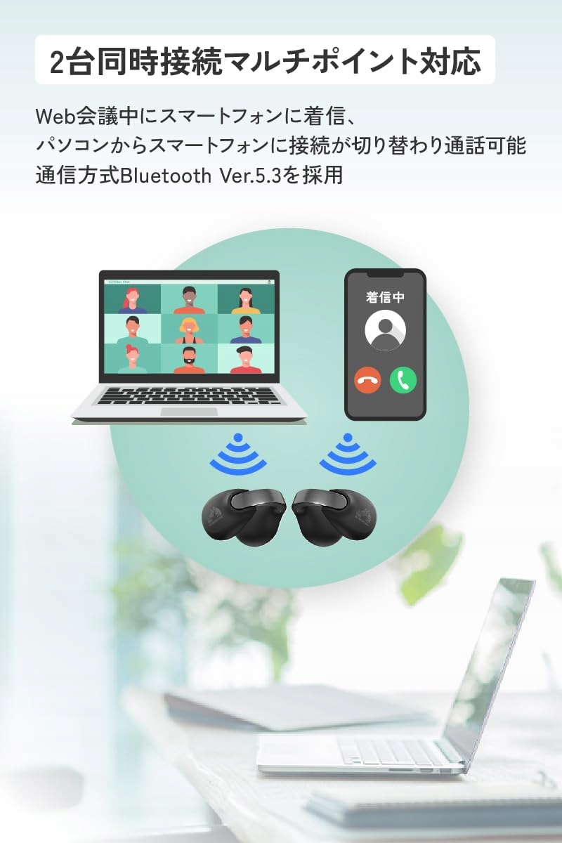 Długi czas pracy na baterii – Do 24 godzin odtwarzania z etui ładującym