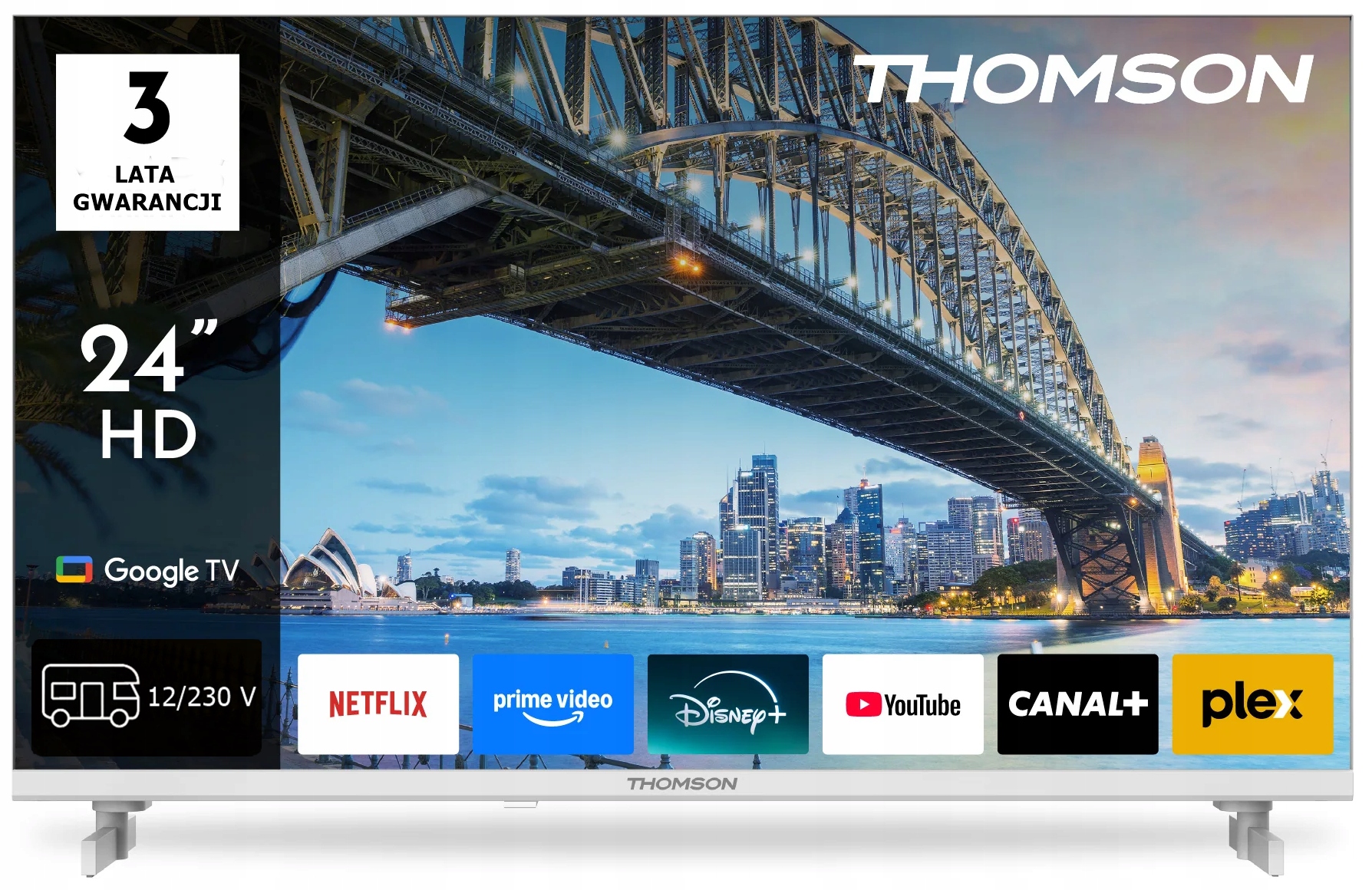 Telewizor Thomson 24HG2S15CW – Smart TV z Google TV w kolorze białym