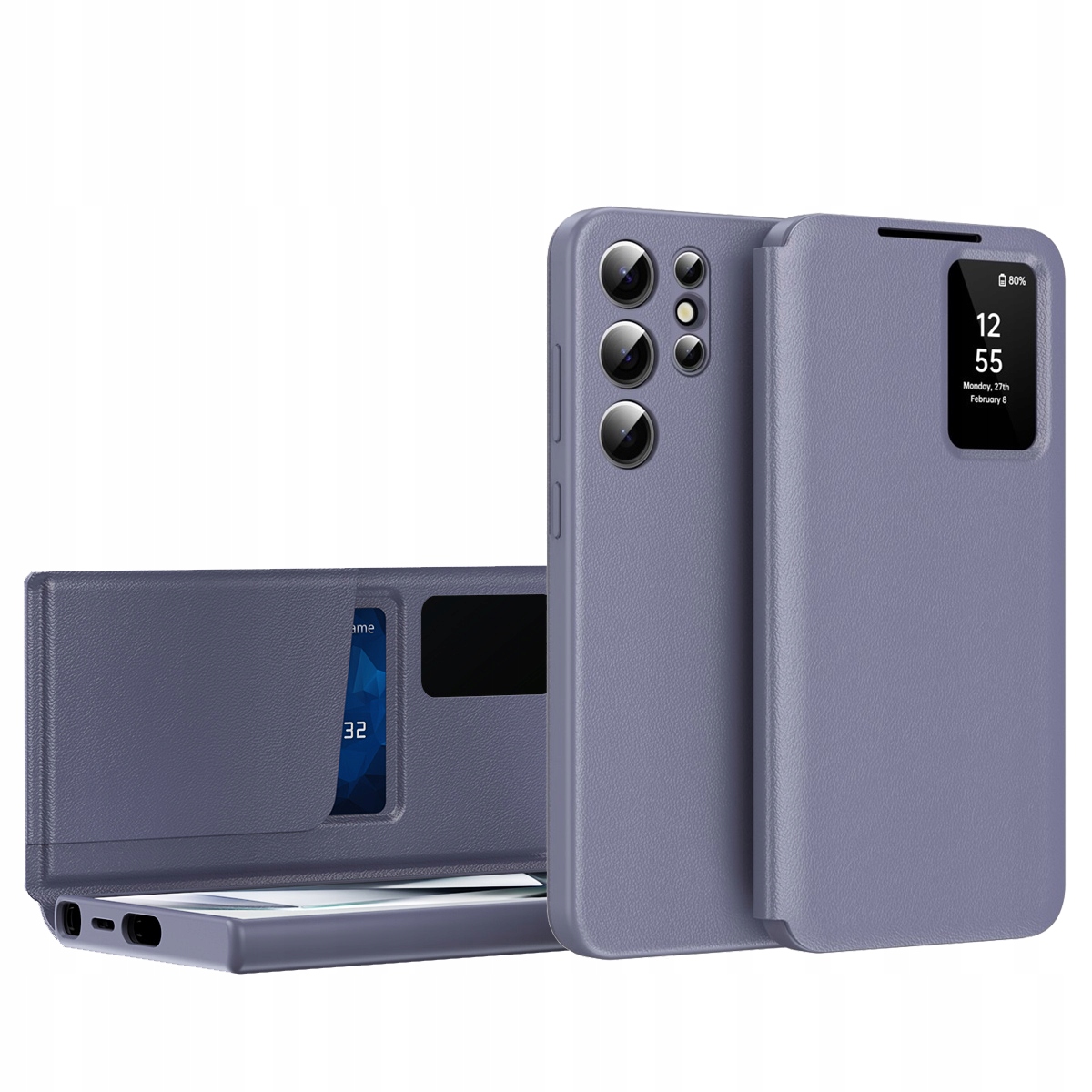 Etui z klapką Smart View skórzane do Galaxy S25 Ultra – Elegancja i ochrona w jednym