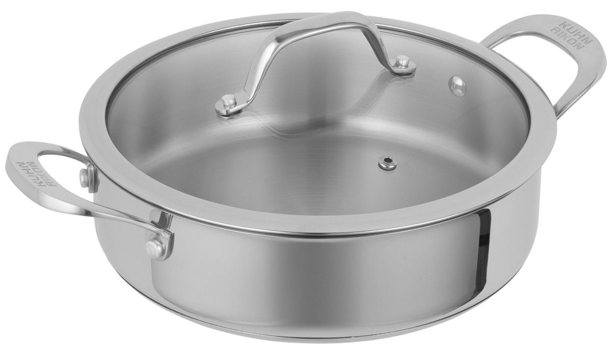 Kuhn Rikon ALLROUND Patelnia do serwowania niepowlekana 5,0 L 28 cm – Idealna do każdej kuchni