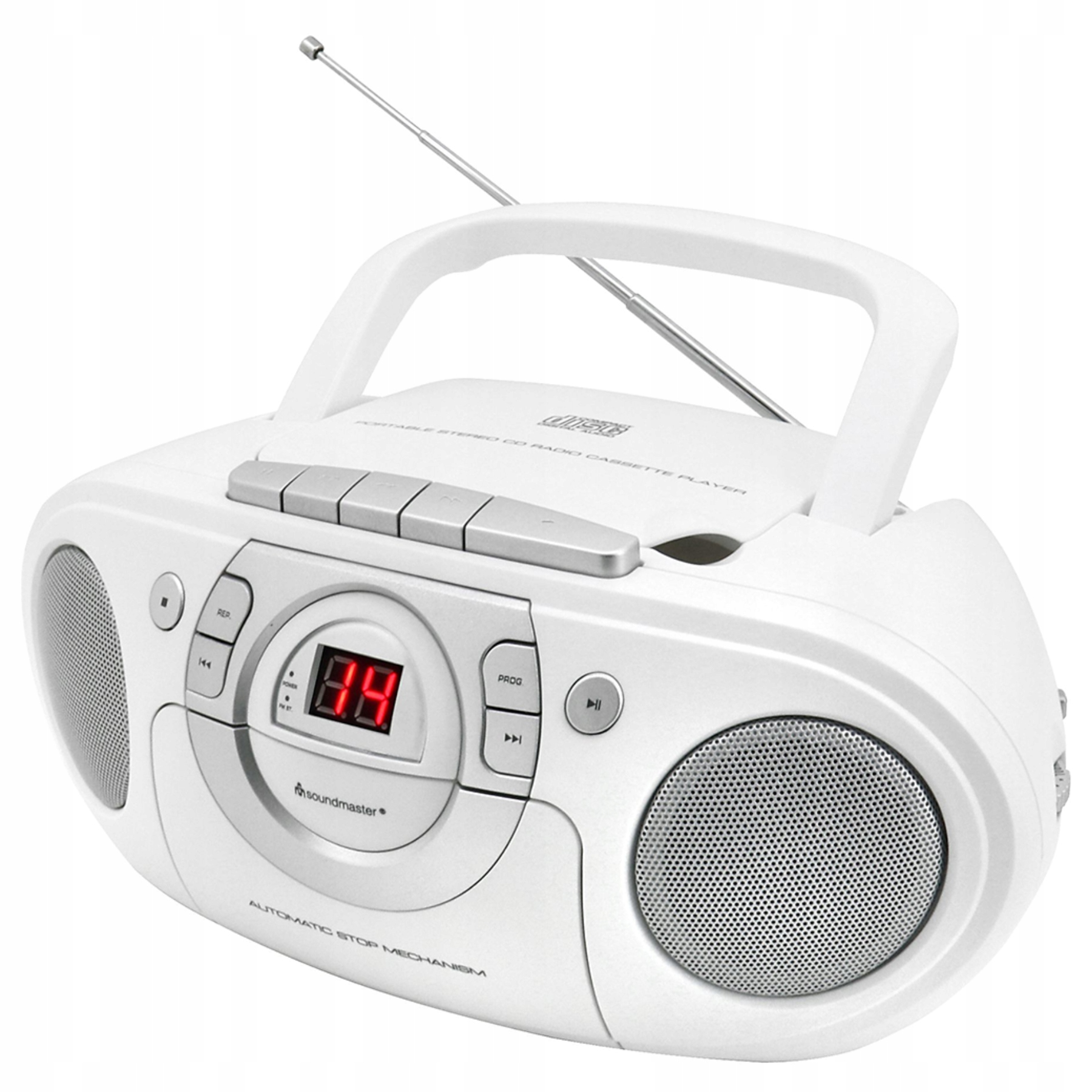 Wszechstronność odtwarzania – CD, kaseta i radio FM/MW