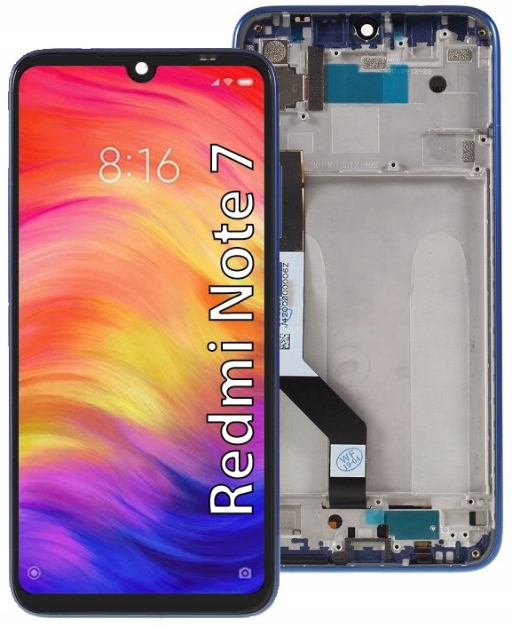 Wyświetlacz Do Xiaomi Redmi Note 7 LCD Ekran Ramka Granatowy – Idealne rozwiązanie dla Twojego telefonu