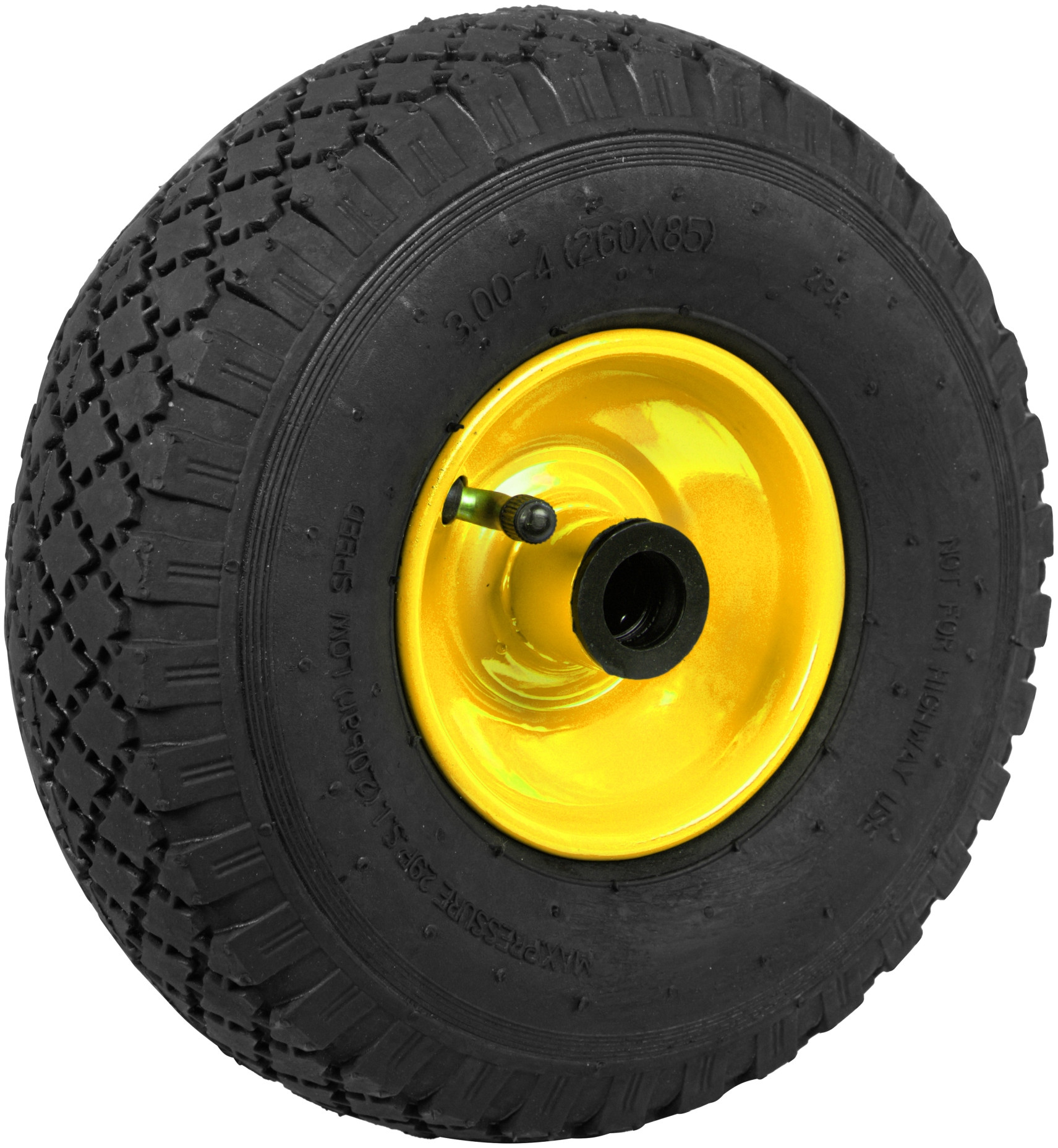 Koło 26cm do taczki wózka 260x85 3.00/4 ŻÓŁTE – Wysoka jakość i wytrzymałość