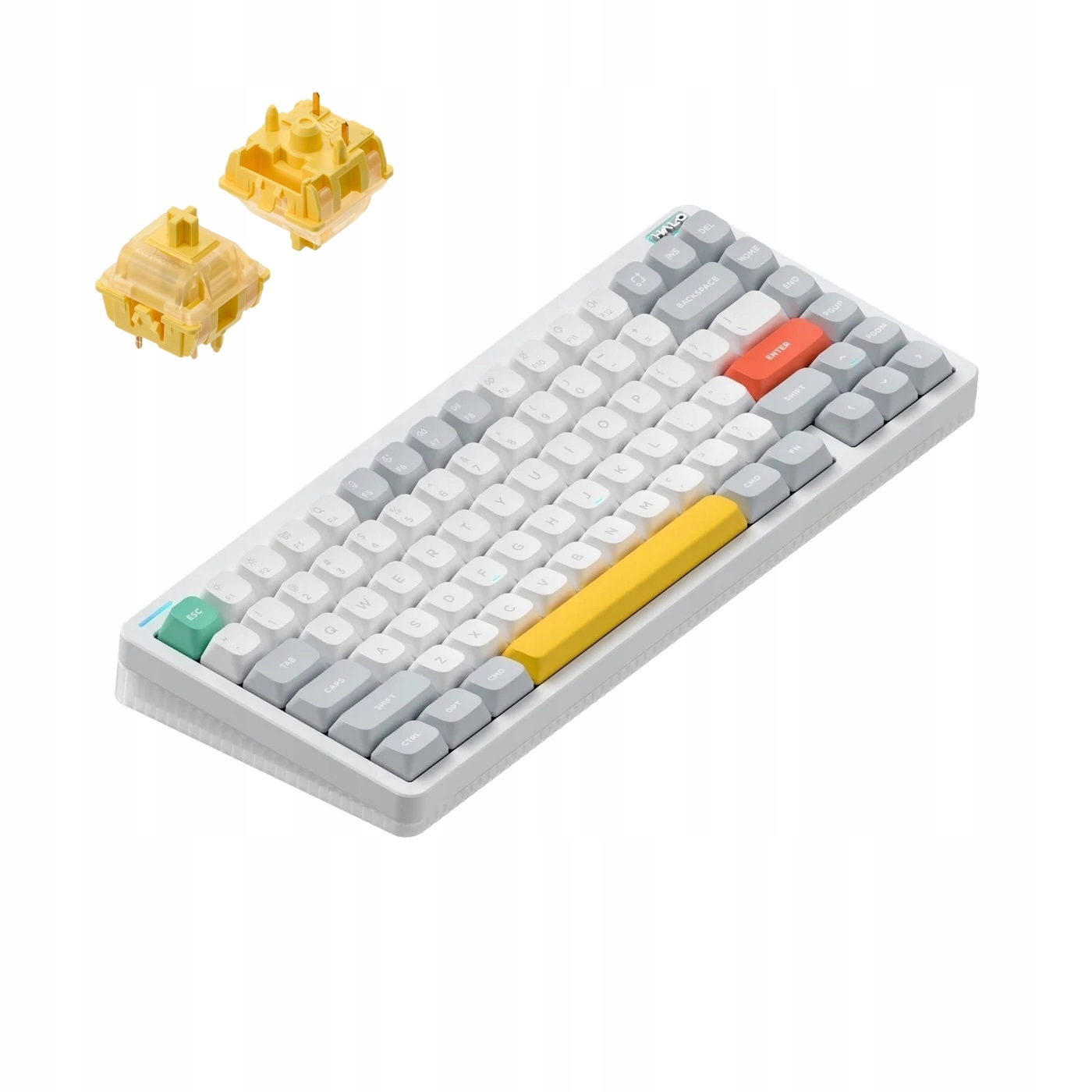 Nuphy Halo75 V2 - Bezprzewodowa Klawiatura Mechaniczna Ionic White Lemon