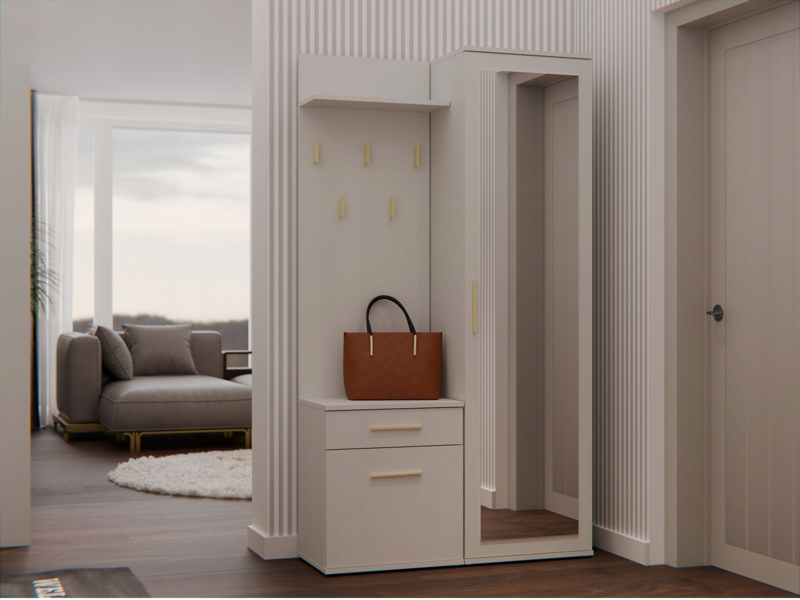 Garderoba Duo Kaszmir – Elegancka i funkcjonalna do Twojego przedpokoju