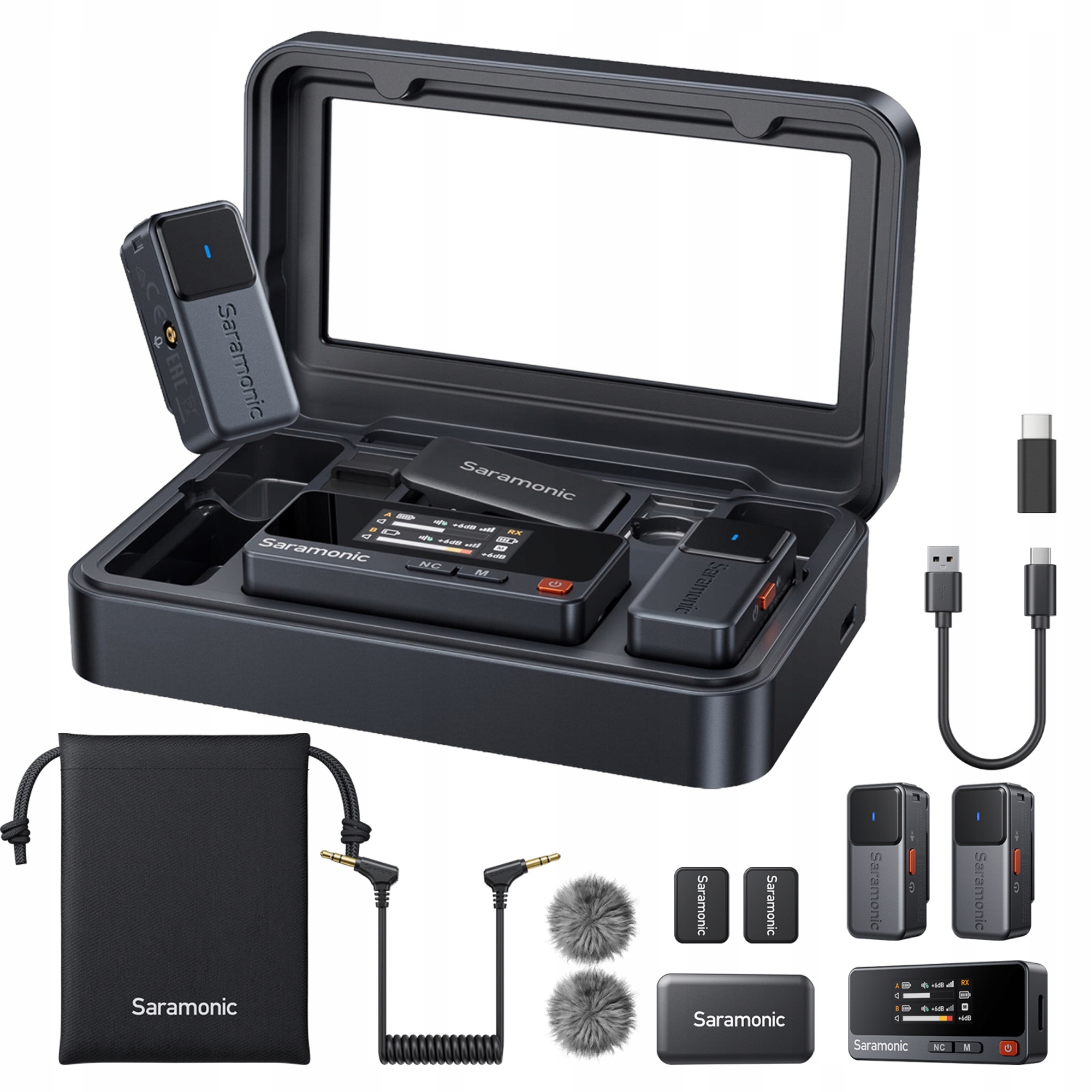 Zestaw do bezprzewodowej transmisji dźwięku Saramonic Air-01 – Profesjonalna jakość dźwięku w zasięgu ręki