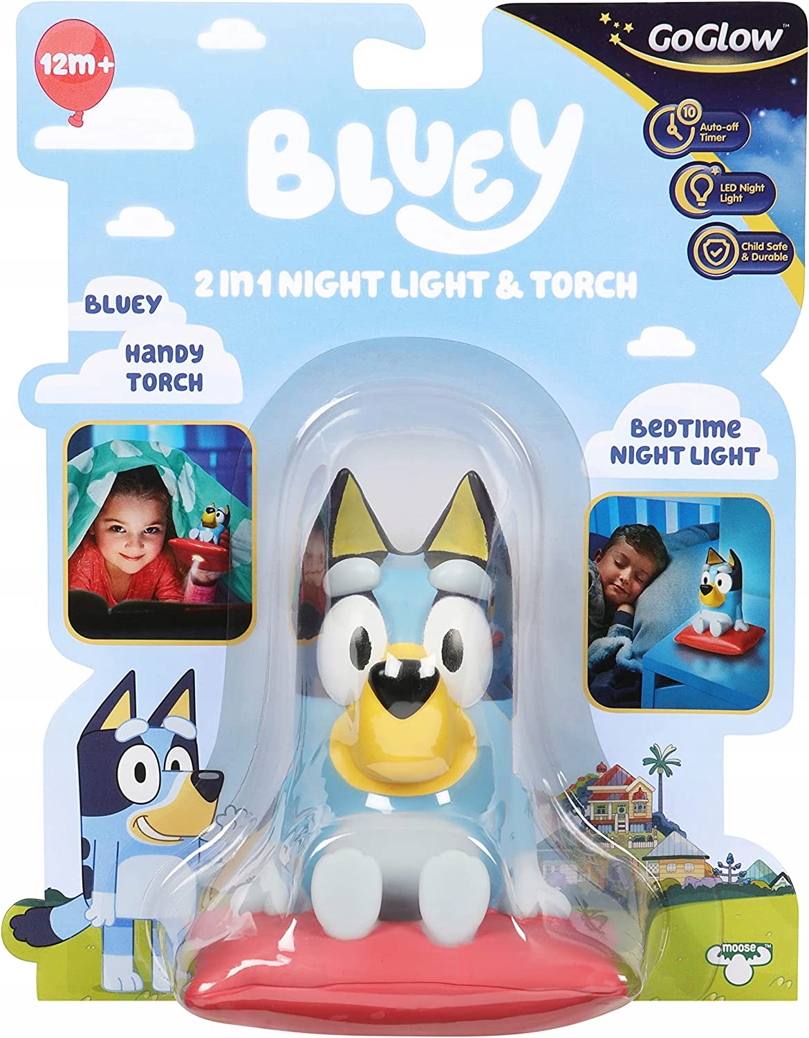 Bluey GoGlow Buddy – Lampka nocna i latarka 2 w 1 dla dzieci