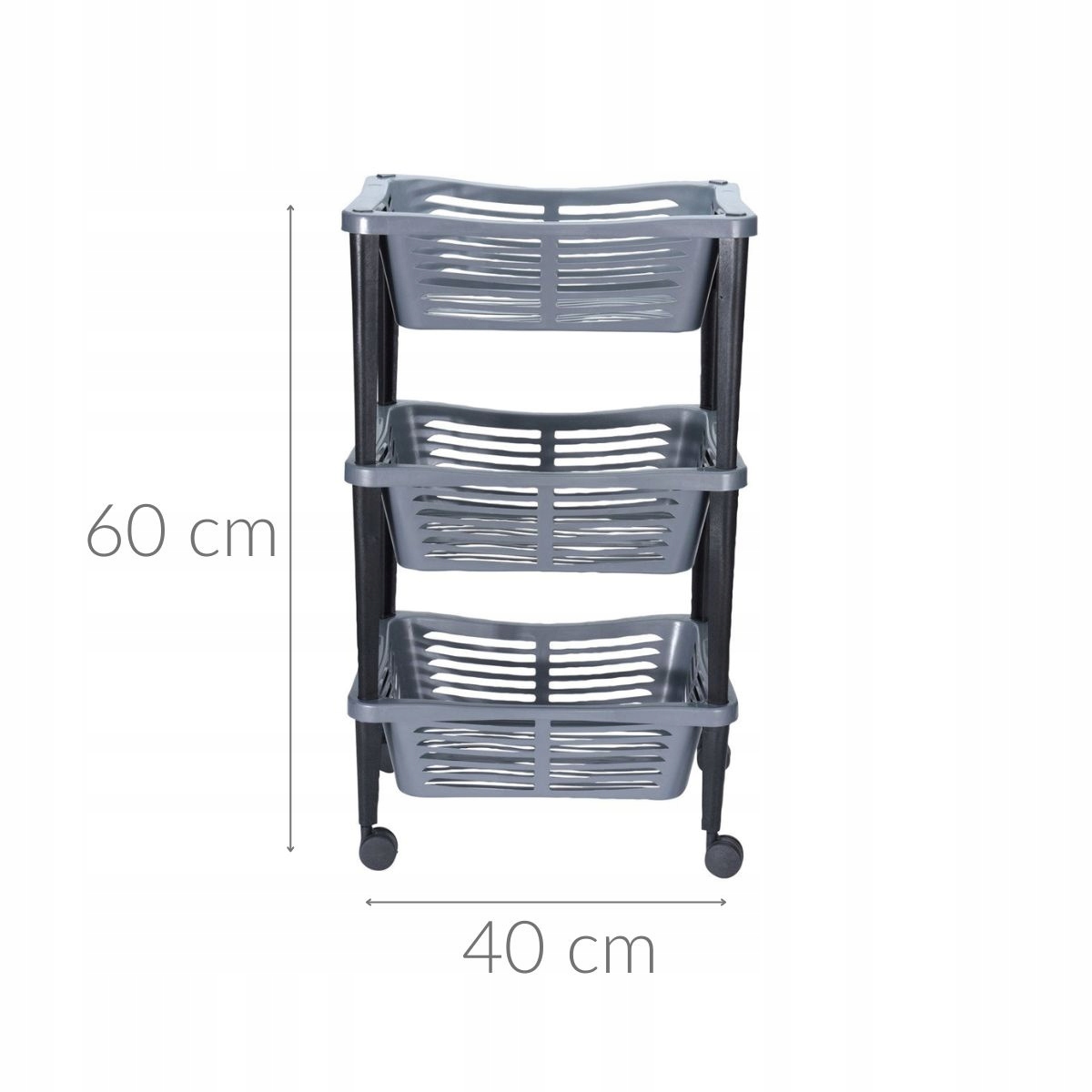 Wymiary wózka TROLLEY – Idealne dopasowanie do każdego pomieszczenia