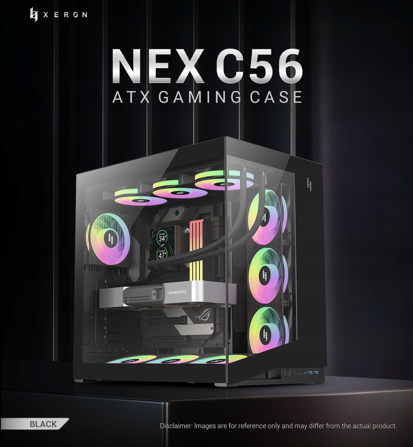 GameMax NEX C56 BK – Elegancka obudowa Midi Tower dla Twojego komputera