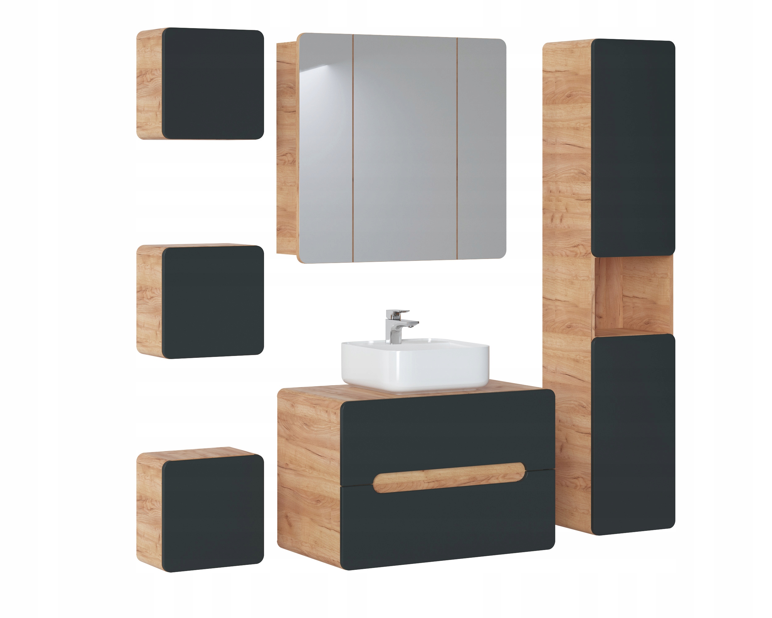 Comad Aruba Cosmos 800 – Wysoka szafka uniwersalna do Twojej łazienki