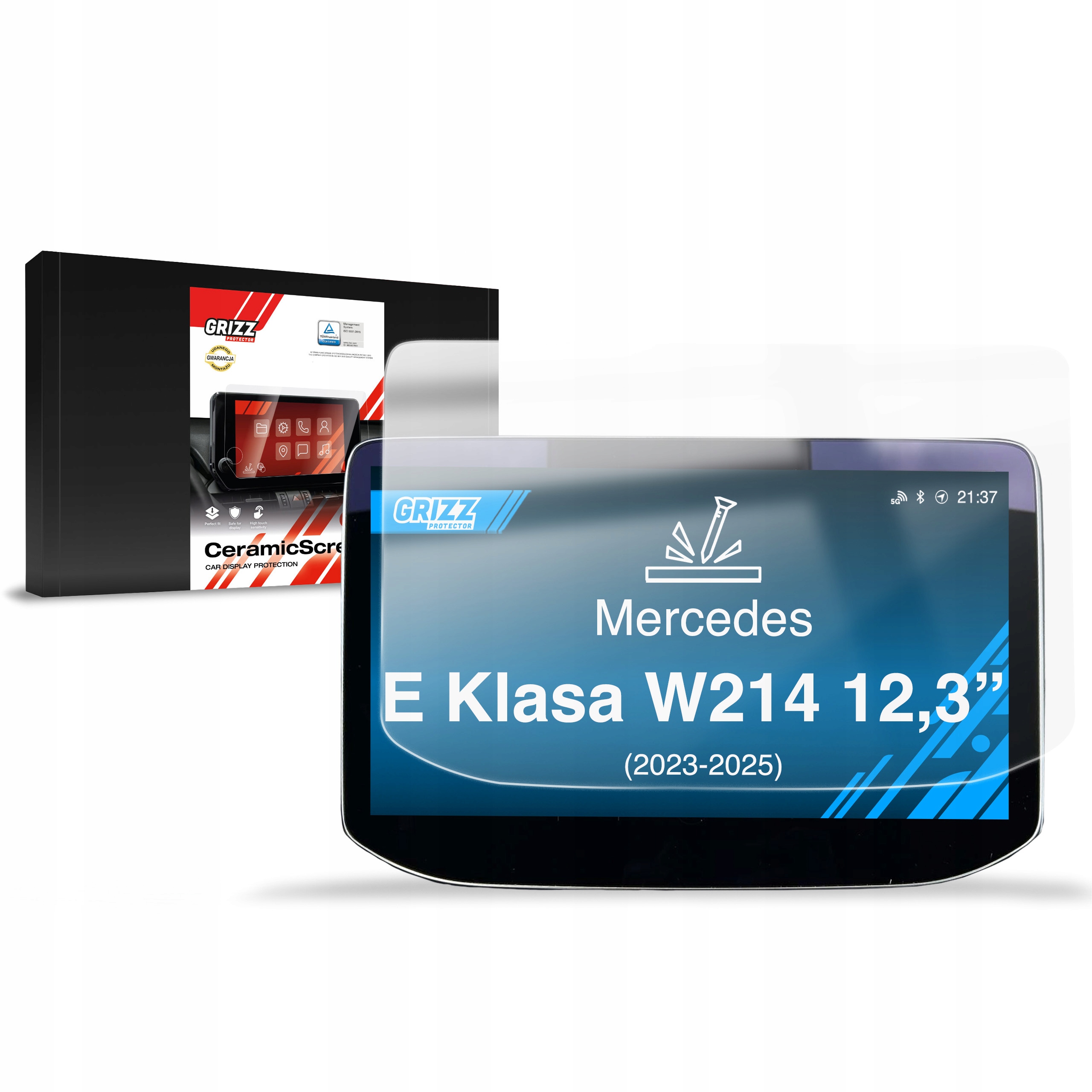 Folia ceramiczna CarDisplay Protection do Mercedes E Klasa W214 Widescreen (2023-2025) – Ochrona Twojego wyświetlacza