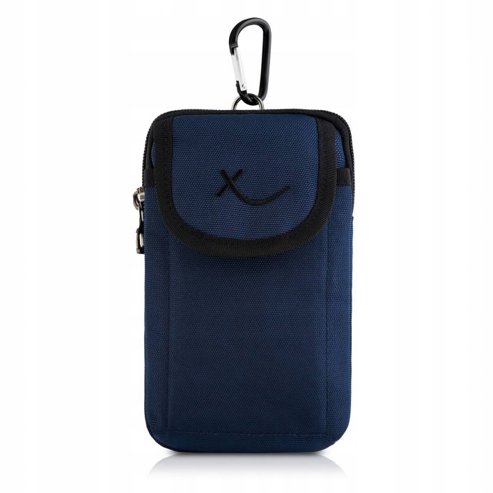 Granatowa saszetka męska na ramię z cordury SP-03-DB – Idealne rozwiązanie na co dzień