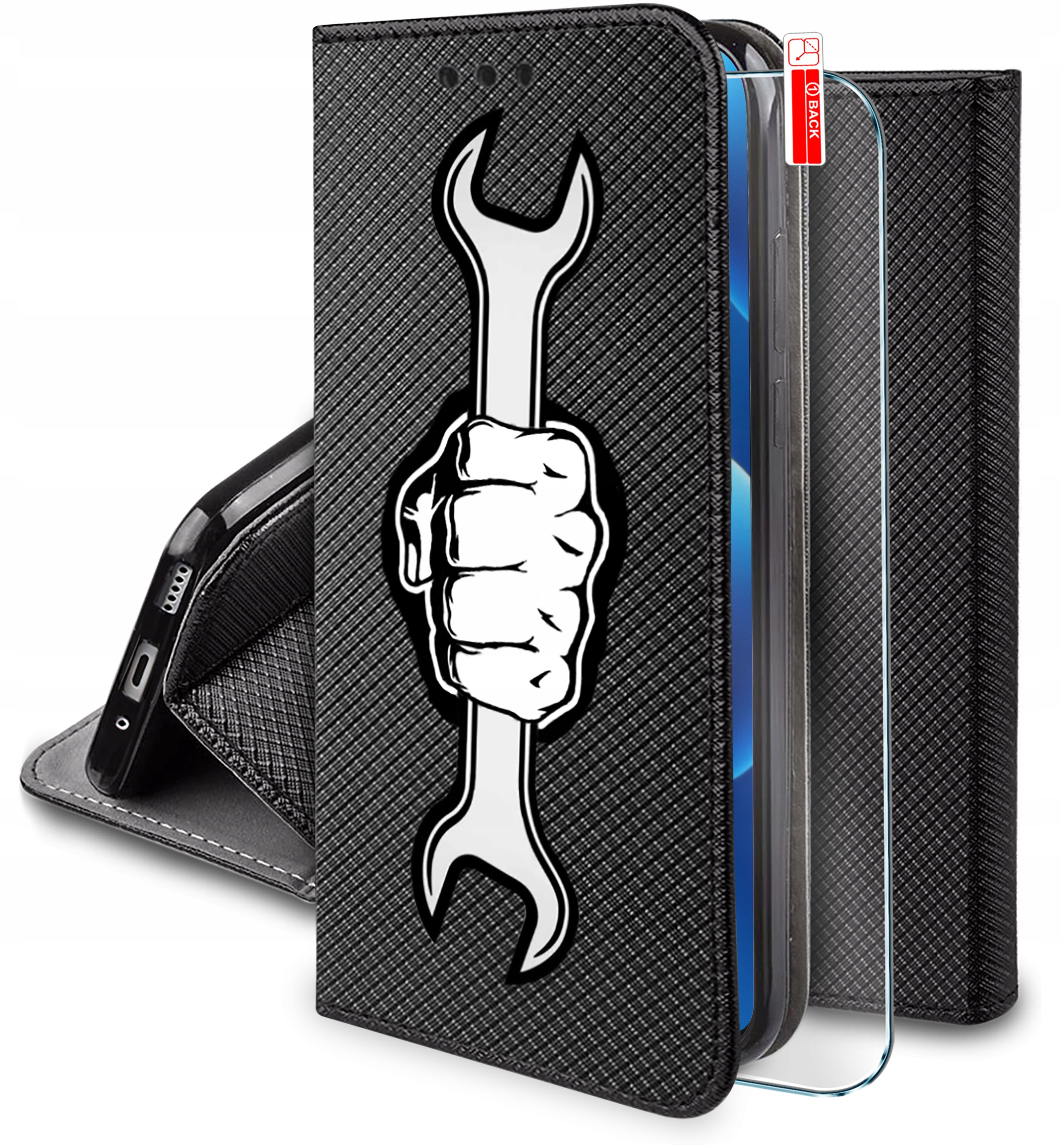 Etui do Honor 400 MAGNET WZORY CASE PORTFEL + SZKŁO 9H – Styl i ochrona w jednym