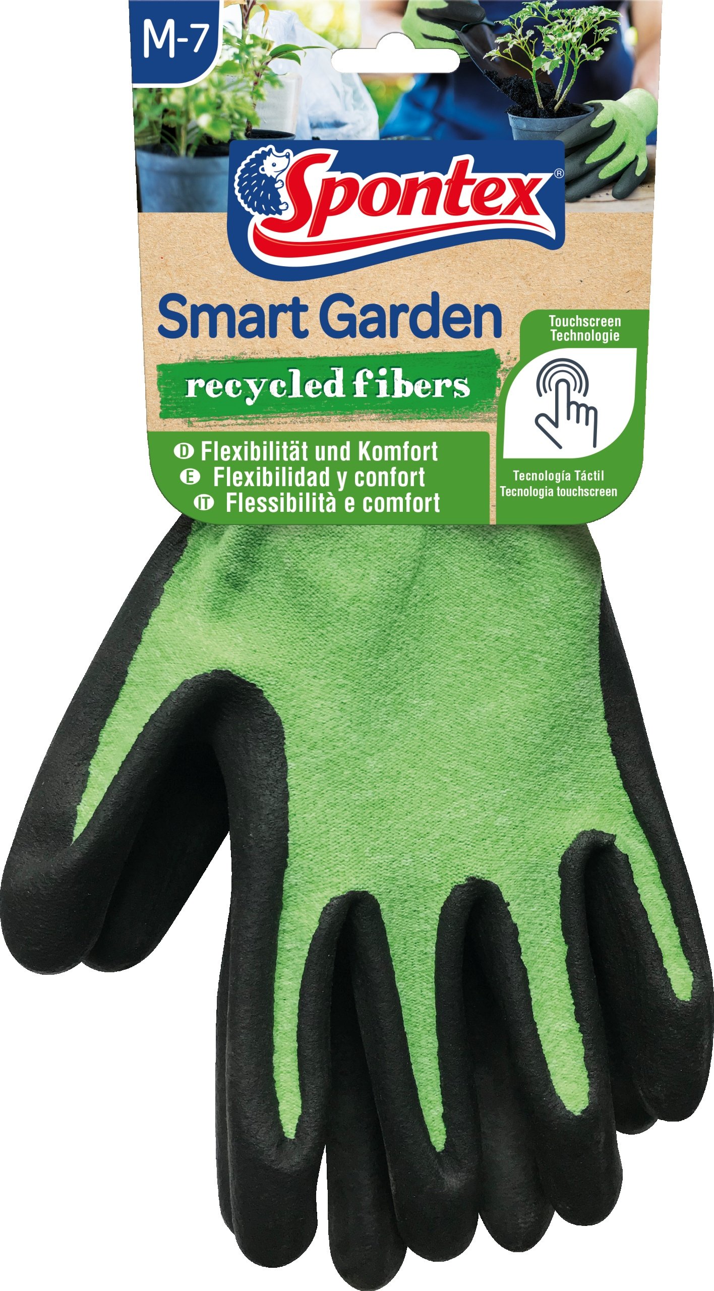 Spontex Rękawice Ogrodowe Smart Garden Rozmiar M – Idealne do prac w ogrodzie