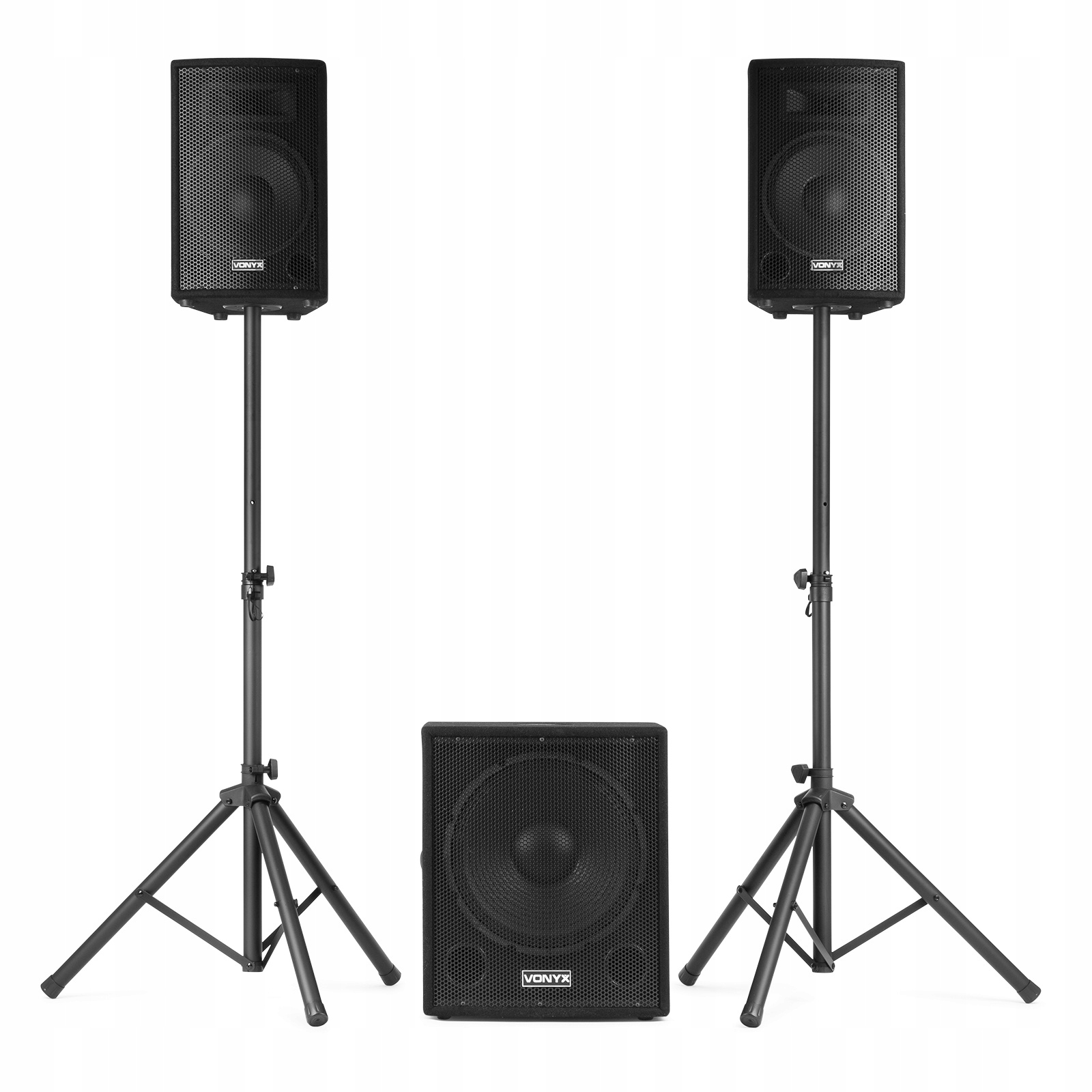 Zestaw nagłośnieniowy aktywny 1000W VX1015BT 2.1 15” – Doskonałe brzmienie dla każdego wydarzenia