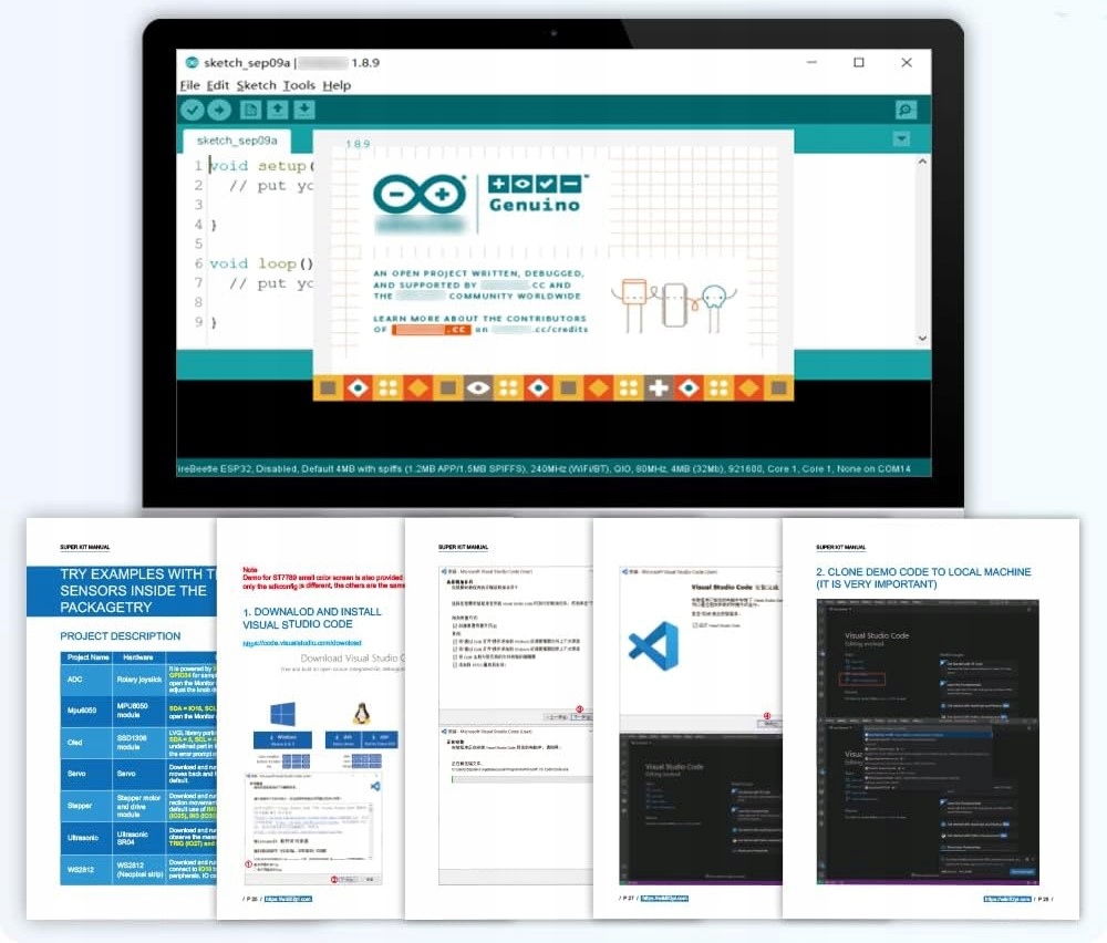Obsługa programowania w wielu językach – C, C++, MicroPython i inne