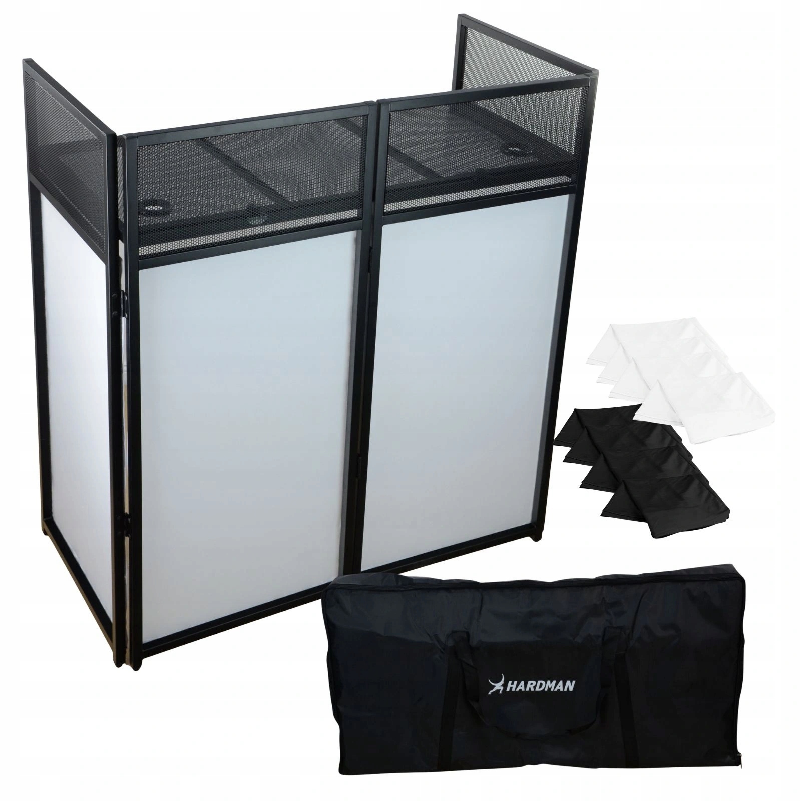 Stół/Parawan DJ Stand DTS3 Czarny Hardman+ – Idealne rozwiązanie dla DJ-ów