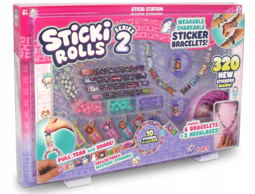 320 naklejek w 32 rolkach – Kawaii tematyka