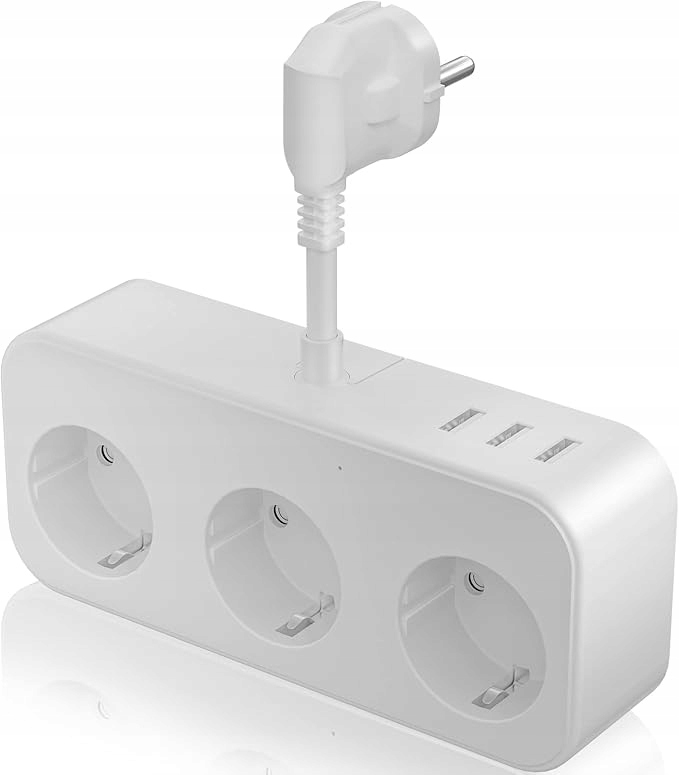 Listwa Zasilająca Ścienna z 3 Gniazdami, 2 USB-C i 1 USB-A – Idealne Rozwiązanie dla Twojego Domu