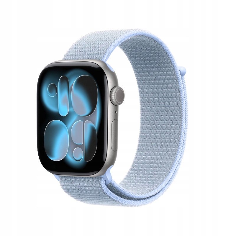 Crong Nylon - Pasek sportowy do Apple Watch 38/40/41/42 mm (Cool Blue) – Idealny wybór dla aktywnych