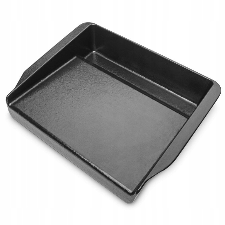Żeliwna płyta grillowa z emalią porcelanową