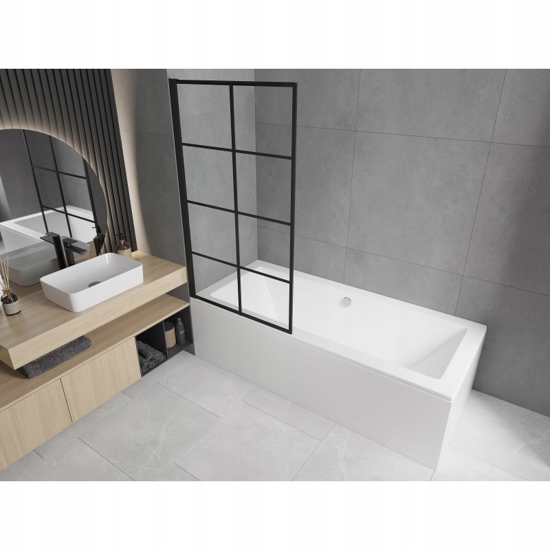 Stylowy czarny wzór – Nowoczesny design do każdej łazienki