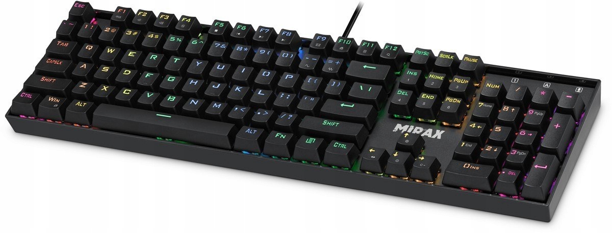 Klawiatura Defender MIRAX GK-352 – Mechaniczna klawiatura gamingowa z podświetleniem RGB