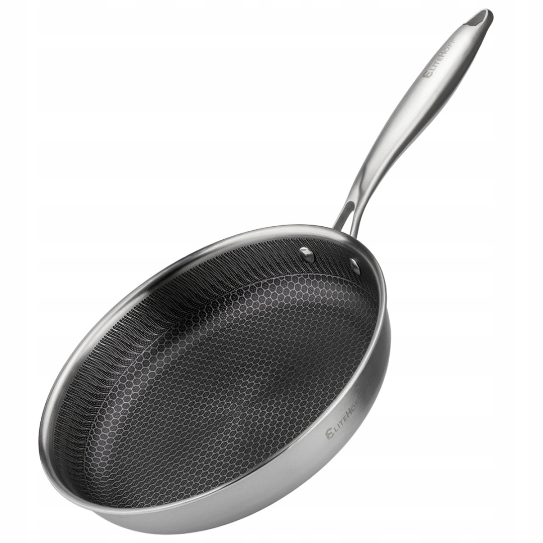 Patelnie stalowe 26cm z powłoką plaster miodu – idealne do każdej kuchni