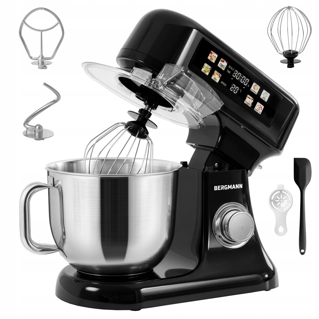 Robot kuchenny planetarny BERGMANN TC001 BLACK – Twoje wsparcie w domowych wypiekach