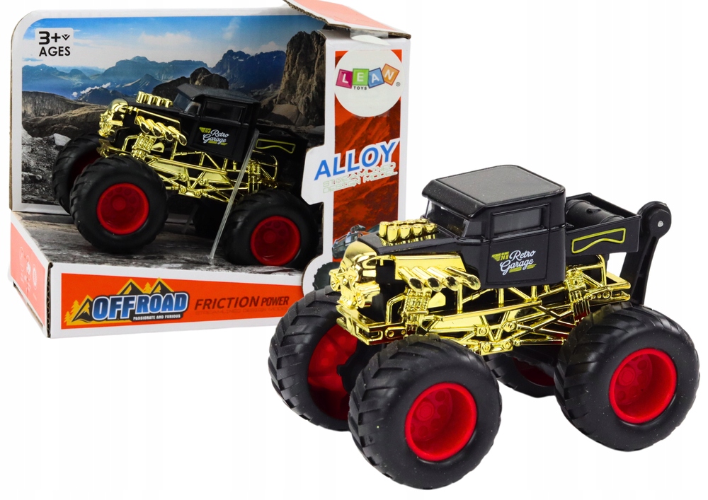 Pojazd Auto z Napędem Frykcyjnym Terenowe Czarne – Idealna zabawa dla dzieci