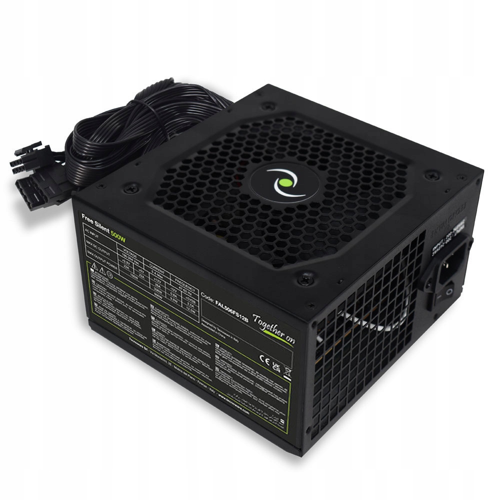 Zasilacz ATX Tecnoware Free Silent 500W (FAL506FS12B) – Wydajność i cisza w jednym