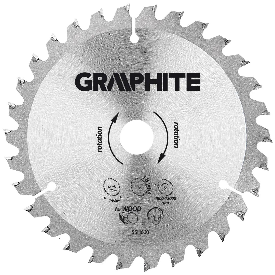 Tarcza do pilarki GRAPHITE 55H660 – Wydajność i precyzja w każdym cięciu