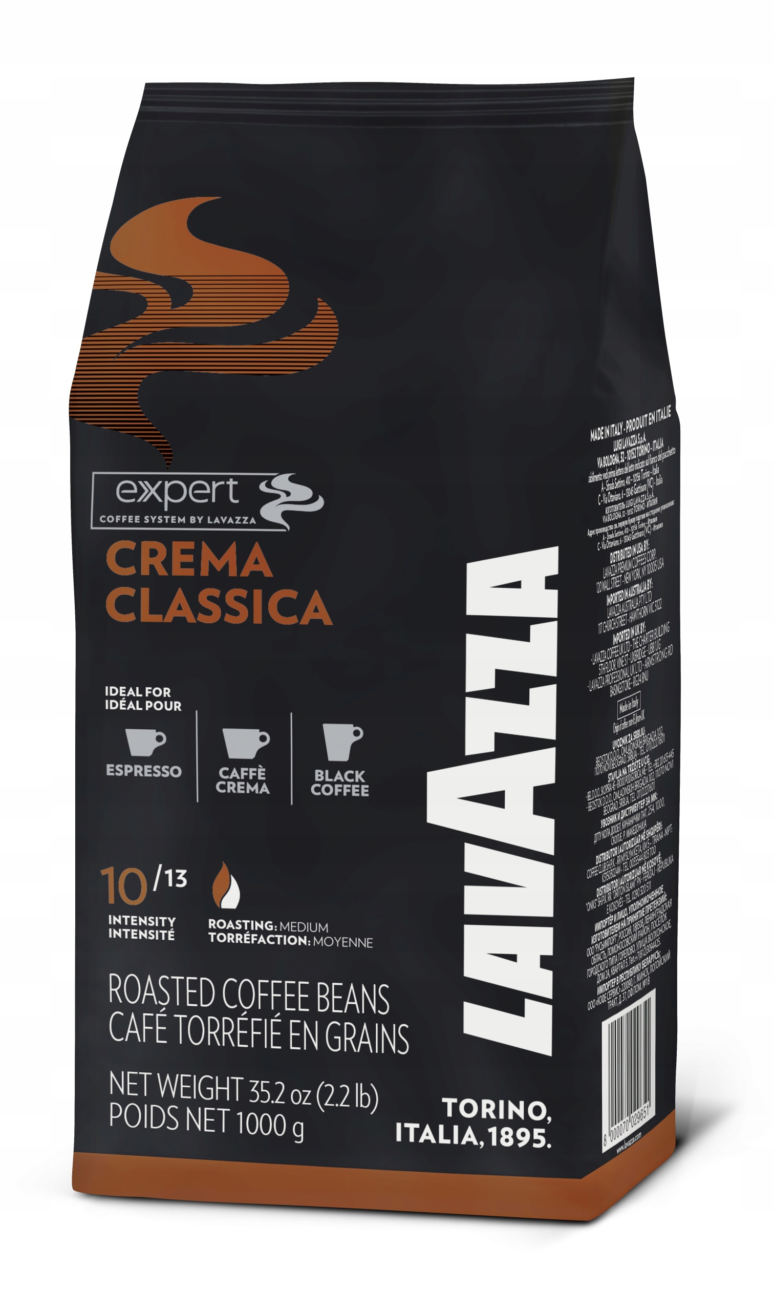 Lavazza Expert Crema Classica 1 kg – Doskonała kawa ziarnista dla smakoszy