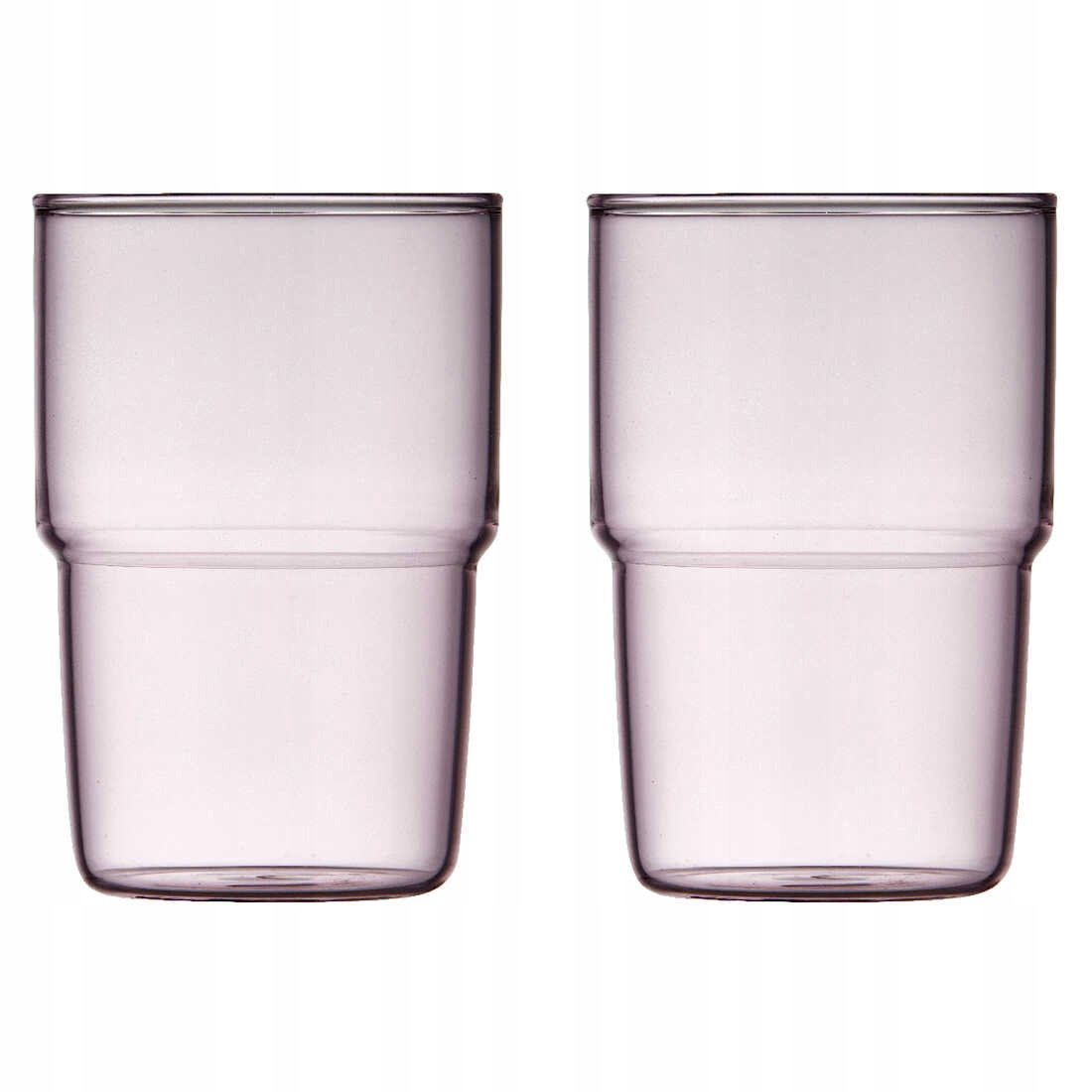 Szklanki do napojów Torino 400 ml – Elegancja w różowym kolorze