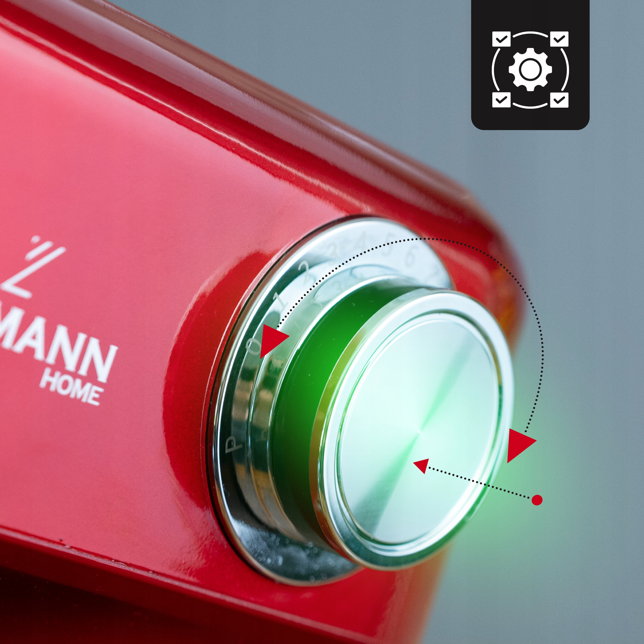 ROBOT PLANETARNY KUCHENNY MIKSER MIESZADŁA HAK MISA OBROTOWA LEHMANN RED Cechy dodatkowe Misa wyposażona w uchwyt 12 programów Regulacja prędkości BPA FREE