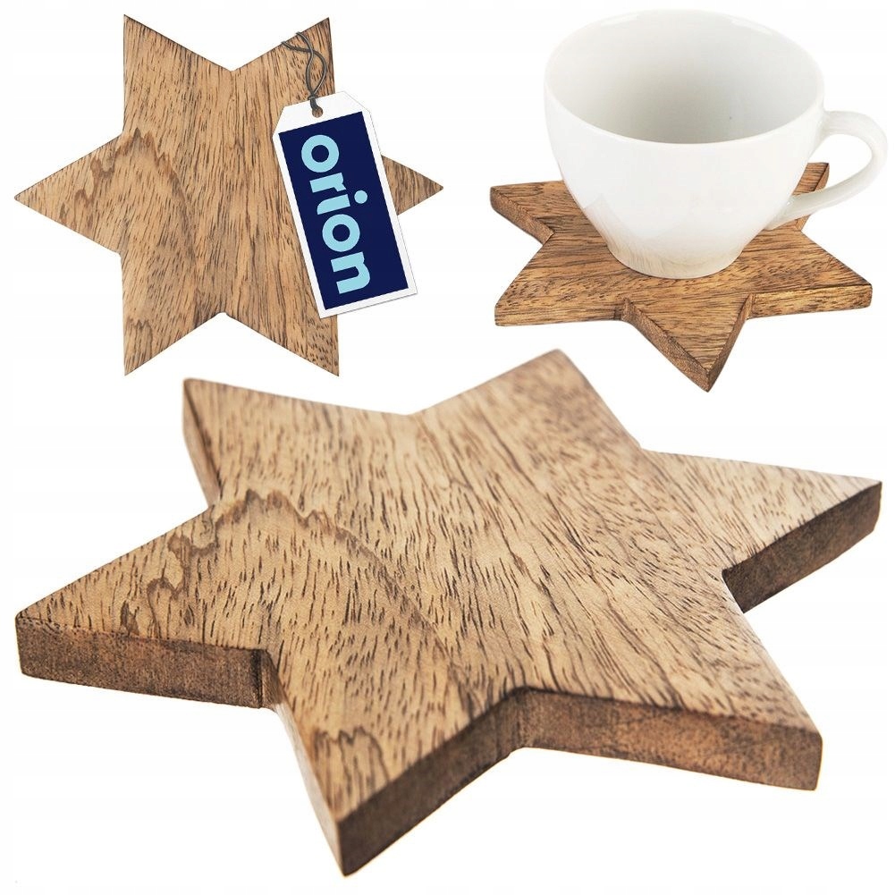 Orion Podstawka pod kubek drewniana 12,5 cm – Elegancka i praktyczna