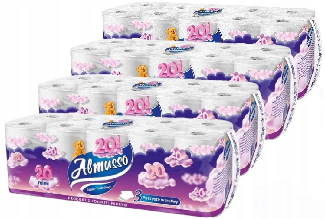 Ekologiczny papier toaletowy z czystej celulozy