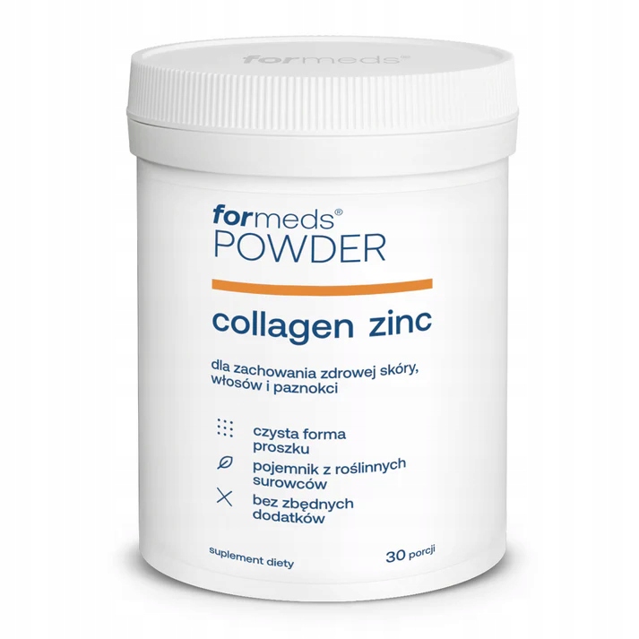 Powder Collagen Zinc – Kolagen + Cynk w proszku dla zdrowej skóry, włosów i paznokci